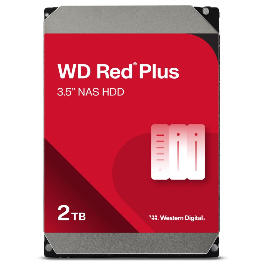 ウエスタンデジタル 2TB WD Red Plus NAS 内蔵ハードドライブ