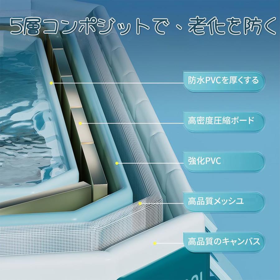 【2025新改良 非膨張式】プール空気入れ不要 折りたたみ 大型 ビニールプール Amazon.co.jp: 【2025最新改良 1秒高速オープン 非膨張式】プール 大型