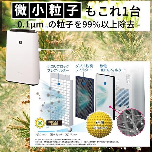シャープ 加湿 空気清浄機 KC-R50-W プラズマクラスター 7000 空気清浄