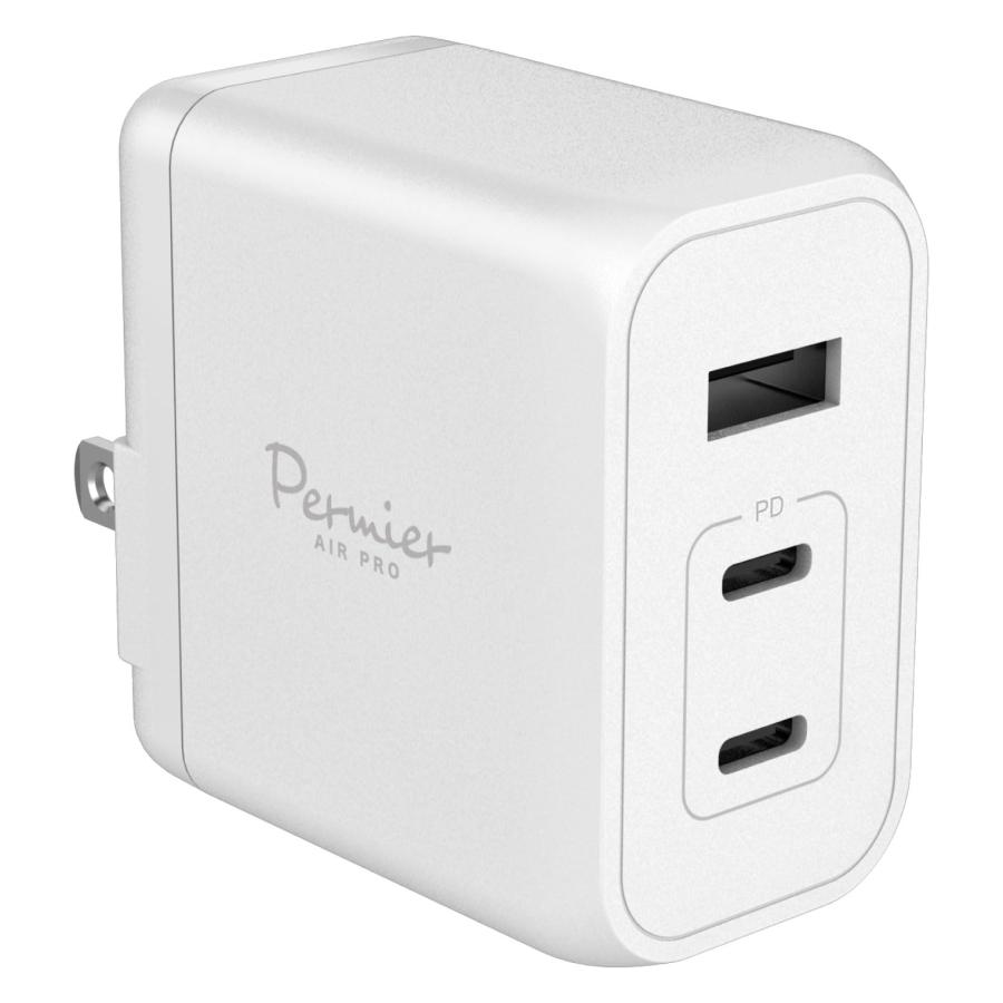 多摩電子工業 PD65W対応 AC充電器 USB x3ポート装備 （USB-C x2、USB-A