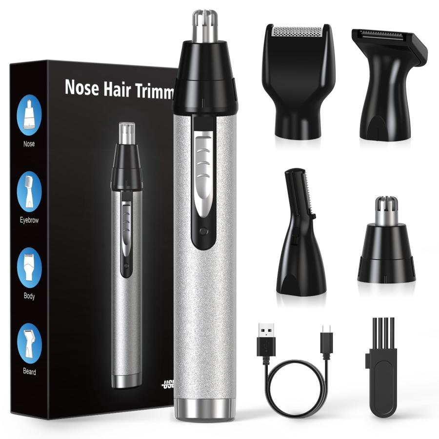 鼻毛カッター メンズ エチケット usb 充電式 眉毛 フェイスシェーバー レディース 1台4役 まゆげ はな毛 男性 うぶげ 顔 鼻毛そり 髭剃り の商品画像