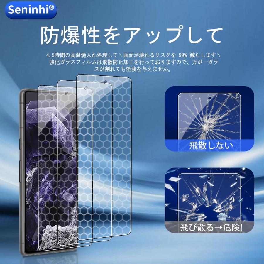 対応 Google Pixel 8A ガラスフイルム 指紋認証対応 【2+2枚セット