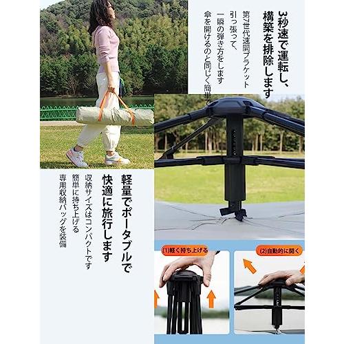 非常に高い品質非常に高い品質UKGlampingワンタッチテント、単層テント