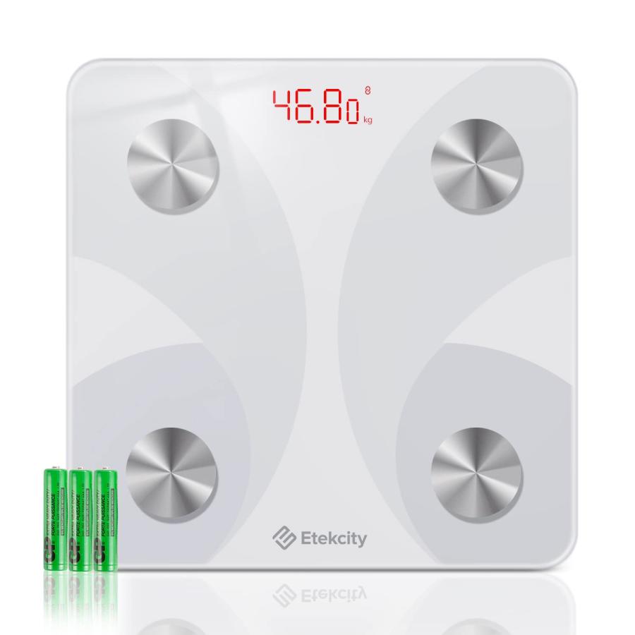 Etekcity 体重計 スマホ連動 体組成計 アプリ対応 Fitbit連携 体脂肪率 13項目測定可能 自動認識機能付き スマート データ