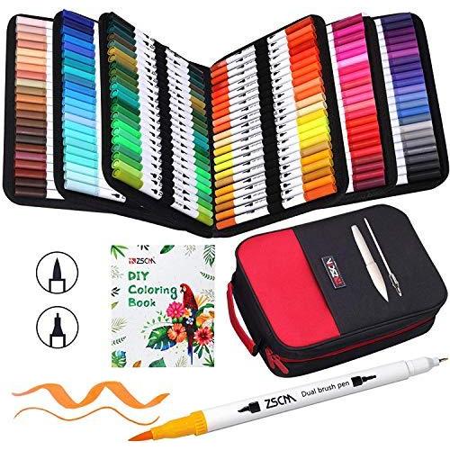 Zscm イラストペン 132色 水性ペン 水彩ペン アートマーカーペン セット ふで 極細 水彩毛筆 鮮やか イラスト 手帳 絵手紙 色塗り 大人の S Kenちゃんshop 通販 Yahoo ショッピング