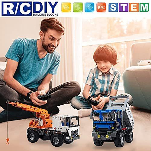 Cada ブロック ラジコン ダンプトラック ダンプカー 重機 ブロック 組み立て リモコン 2 4ghz 電動 玩具 おもちゃ 子供 男の子 誕生日 S Kenちゃんshop 通販 Yahoo ショッピング