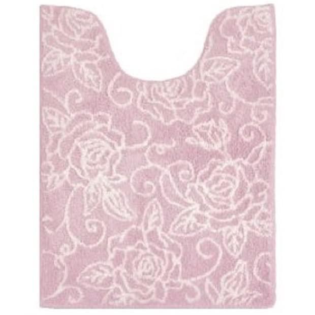 センコー クリアローズ トイレマット 約80×60cm ライトピンク 87841