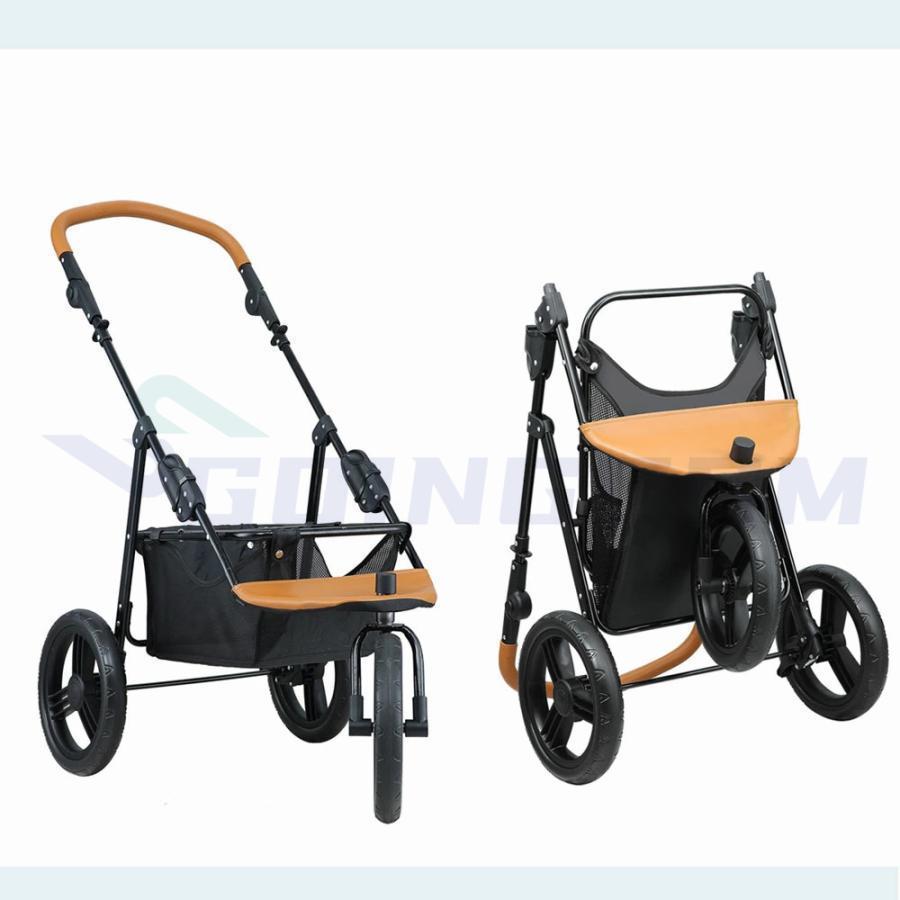 ペットカート 取り外し可能 折りたたみ ペットバギー 分離型 3輪 バギー 軽量 前輪360° 安全装置付 ドッグカート キャリー 小型犬 中型犬 介護用 飛び出し防止 3輪 バギー