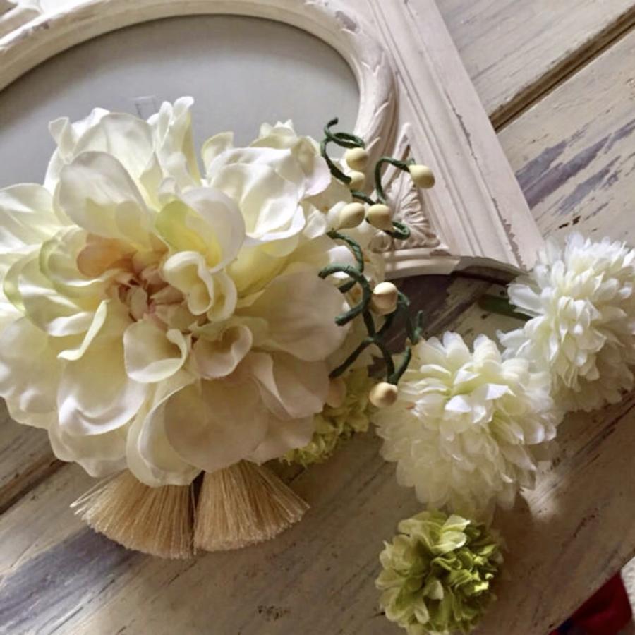 髪飾り成人式結婚式和装七五三振袖花ダリア梅マムピンクセット　 |  | 03