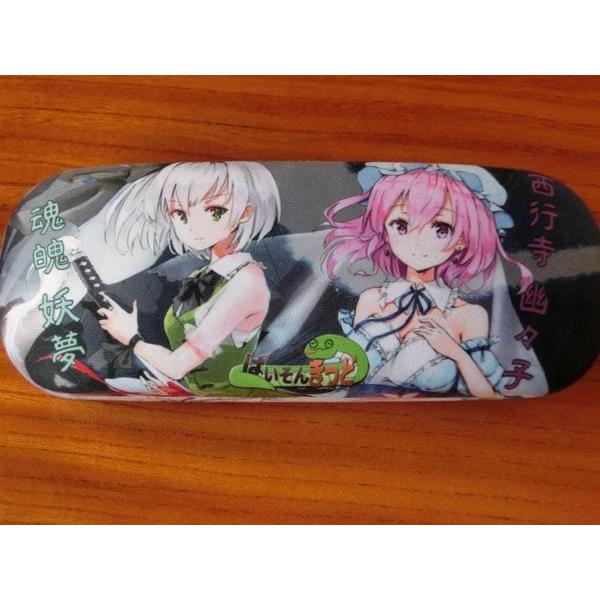 東方project魂魄 妖夢5、西行寺 幽々子4眼鏡ケース（クロス付） / ぱい