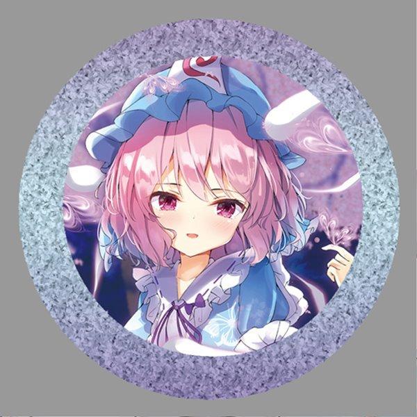 東方project西行寺 幽々子8−3ビッグ缶バッジ / ぱいそんきっど