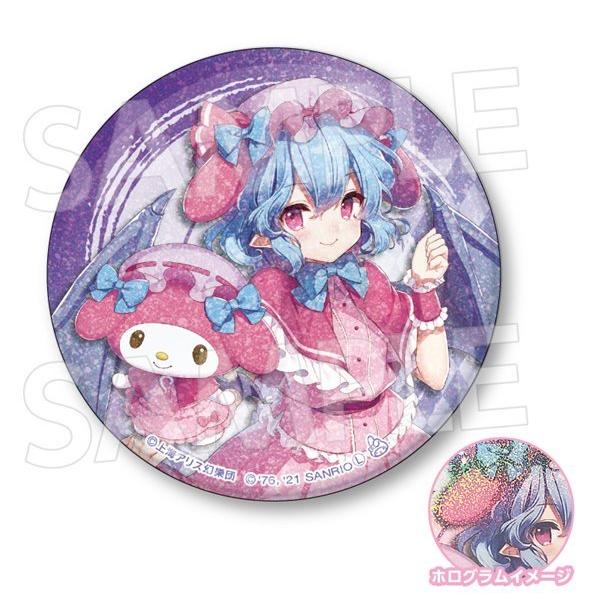 東方Project×サンリオキャラクターズ 76mmホログラム缶バッジ レミリア