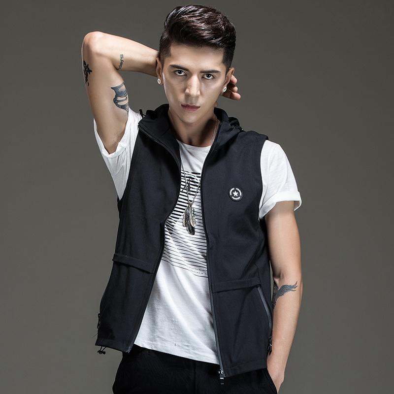 お得セット ベストメンズ春夏サマーベストフード付き チョッキ 多機能ベストかっこいい ベストお釣りベストアウトドアベスト作業服 父の日 Aynaelda Com