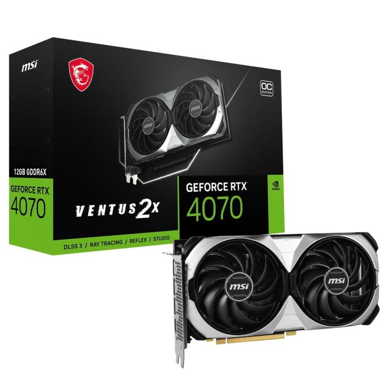 MSI MSI GeForce RTX 4070 VENTUS 2X 12G OC GeForce RTX 4070 VENTUS 2X 12G OC グラフィックボード (NV/一般)
