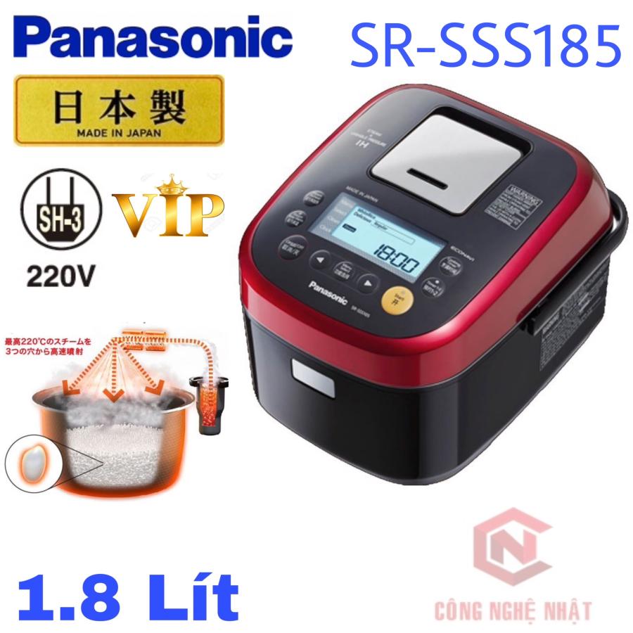 Panasonic 【220V仕様】〈海外向け〉圧力スチームIH炊飯器 SR-SSS185