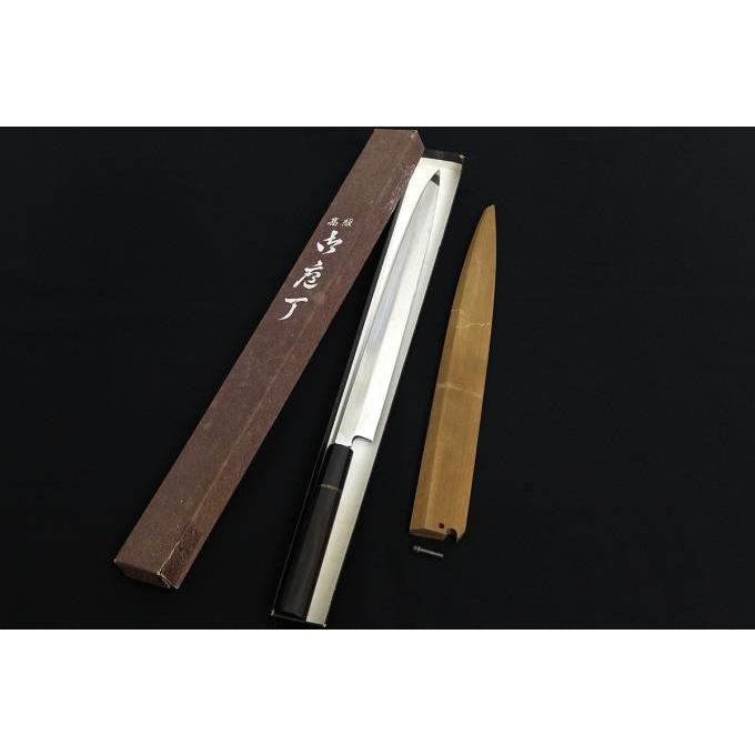 康之 丸越産業 河豚引包丁 尺 306mm 本焼 粉鉄 水牛金巻 黒檀半丸三角柄 白鞘 箱付 O635 2e2b 5 アキバ流通 通販 Yahoo ショッピング