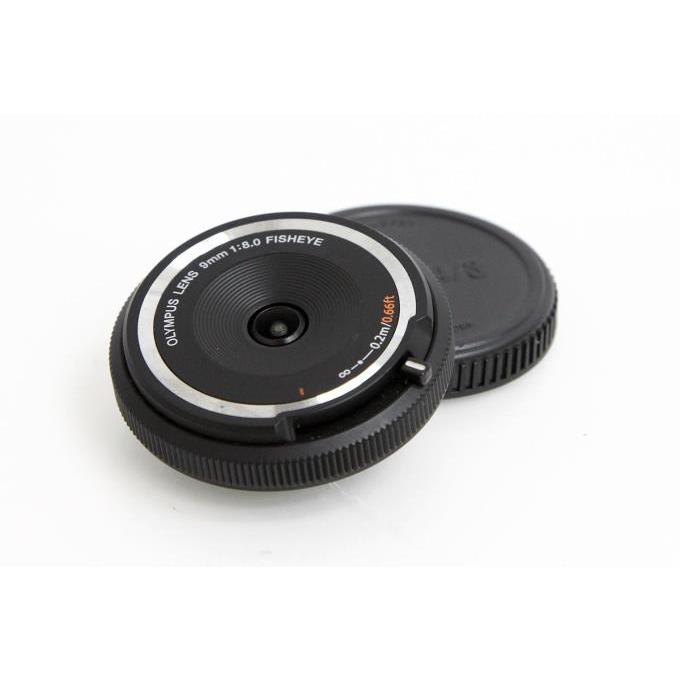 並品｜オリンパス 9mm F8.0 Fisheye フィッシュアイ ボディーキャップレンズ BCL-0980 ブラック γK2184-2A2C
