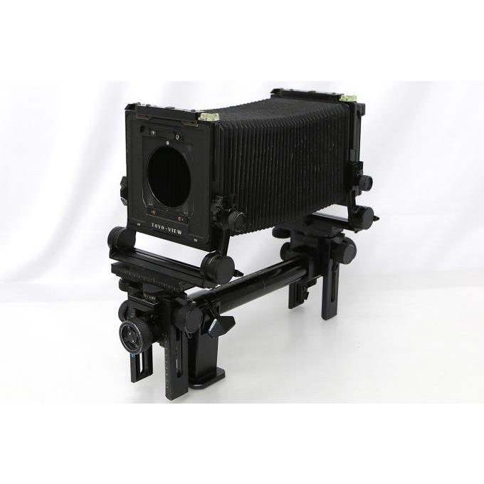 TOYO VIEW 4×5 大判カメラ本体 フィルムホルダー8枚 その他付属品 全額返金保証】並品｜TOYO ROBOS 蛇腹大判カメラ フィルムホルダー