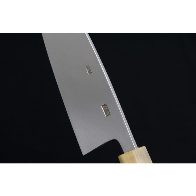 未使用品|伯龍宗良 出刃包丁 七寸 霞 白銀鋼 平鏡面 白水牛朴 未使用品|伯龍宗良 出刃包丁 七寸 霞 白銀鋼 平鏡面 白水牛朴
