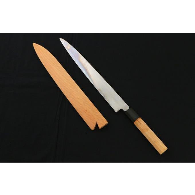 佑成 鞘付属 すけなり 片刃 和包丁 柳刃包丁 刺身包丁 水牛柄 中古 佑成 鞘付属 すけなり 片刃 和包丁 柳刃包丁 刺身包丁 水牛柄