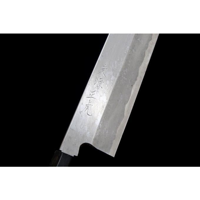 美品|東源正虎 鱧切包丁 尺 霞 青鋼 紋鍛錬 水牛朴八角柄 白鞘 美品|東源正虎 鱧切包丁 尺 霞 青鋼 紋鍛錬 水牛朴八角柄 白鞘