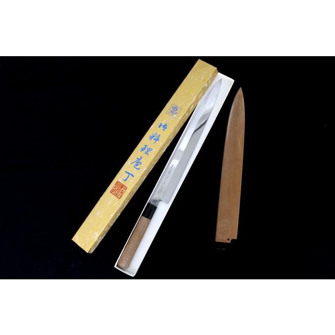 極美品｜東源一文字正國 柳刃包丁 尺一 水焼 本焼 青鋼 両鏡面 水牛朴