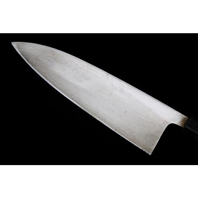 美品｜京極宗久 出刃包丁 七寸 霞 水牛朴八角柄 白鞘付 λA2236-2L3D