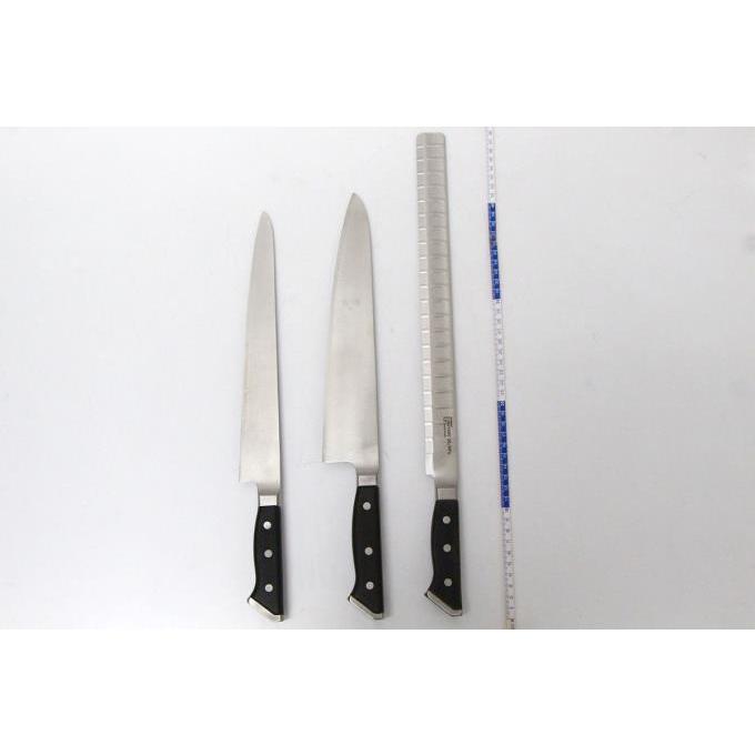 グレステン 美品｜グレステン 包丁5本セット 研ぎ棒・ケース付 λA2651