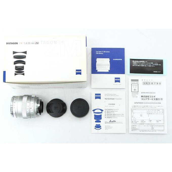 ZEISS（ツァイス） 【全額返金保証】極美品｜カールツァイス Distagon T* 35mm F1.4 ZMマウント用 シルバー ...