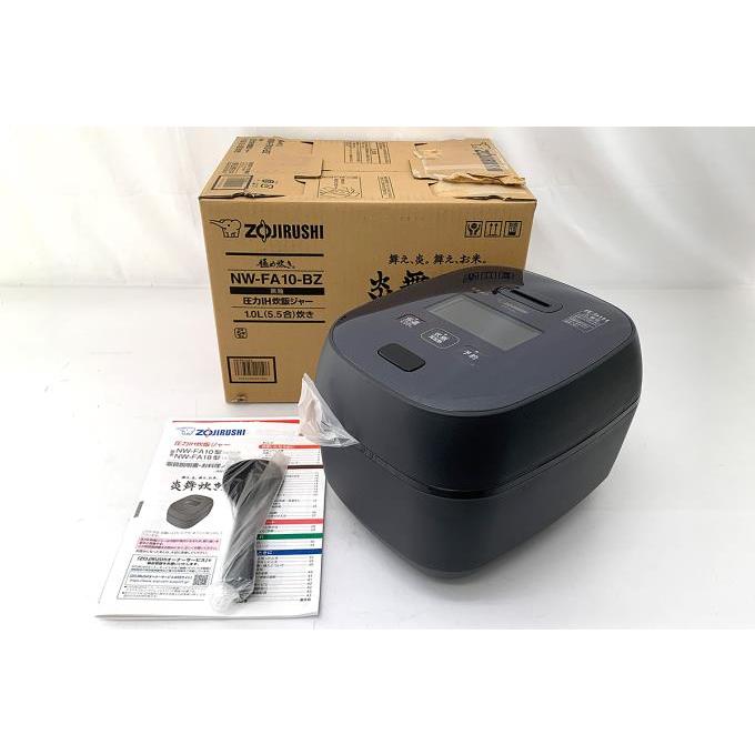 未使用品｜象印 NW-FA10-BZ 炎舞炊き 黒釉 圧力IH炊飯ジャー 5.5合用 