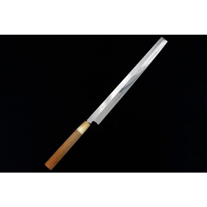 極美品｜長寿 蛸引包丁 尺一 本焼 出雲純和鋼 朴柄 λA3699-2L1A