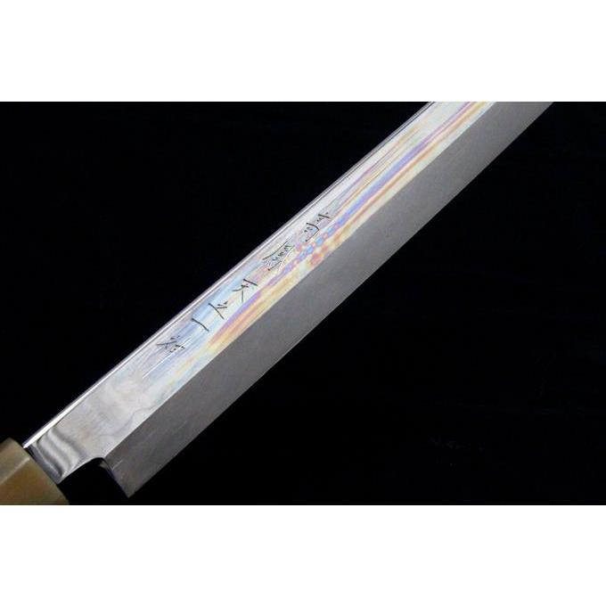 未使用品｜高鳳 天之一神 先丸蛸引包丁 尺一 白一鋼 水本焼 銀巻柄 目