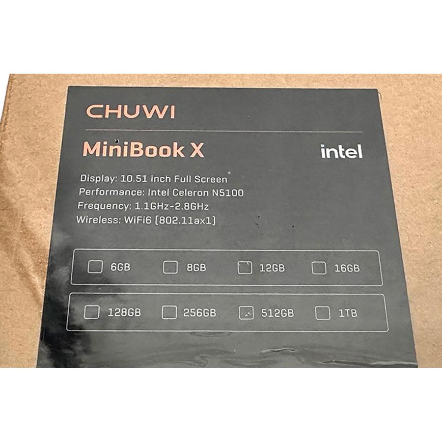 CHUWI 未使用品|CHUWI MiniBook X 10.51インチ Intel Celeron CHUWI 未使用品|CHUWI MiniBook X 10.51インチ Intel Celeron