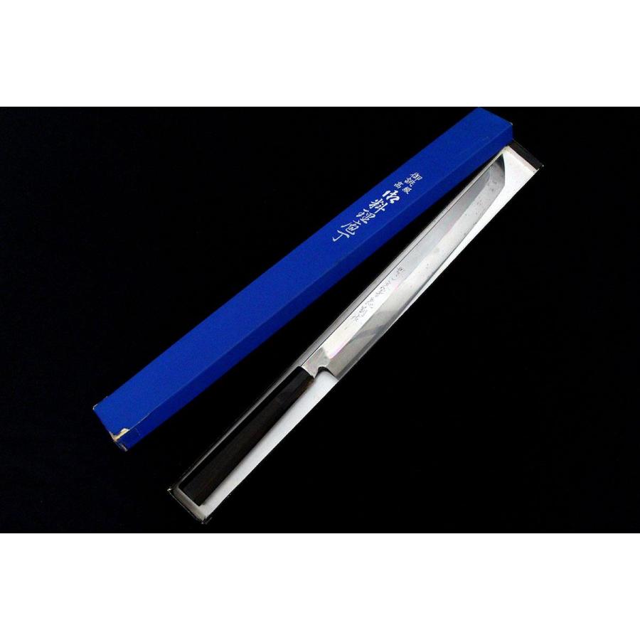 堺一文字忠國　本焼　先丸蛸引　尺一寸　包丁　池田作　未使用 堺一文字忠國本焼先丸蛸引尺一寸包丁池田作未使用