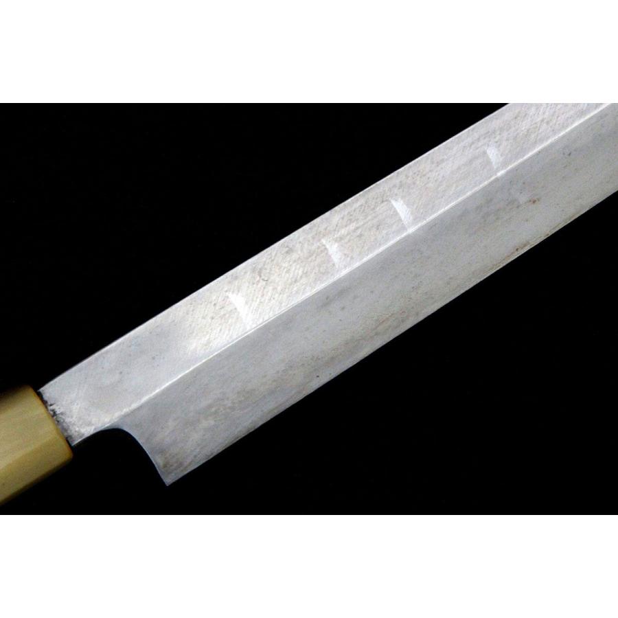 美品｜源昭忠 水野鍛錬所 河豚引包丁 尺一 本焼 鞘付 λA4382-2L3D