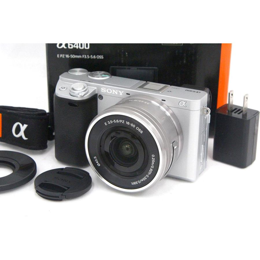 極美品｜ソニー α6400 ILCE-6400L パワーズームレンズキット シルバー 