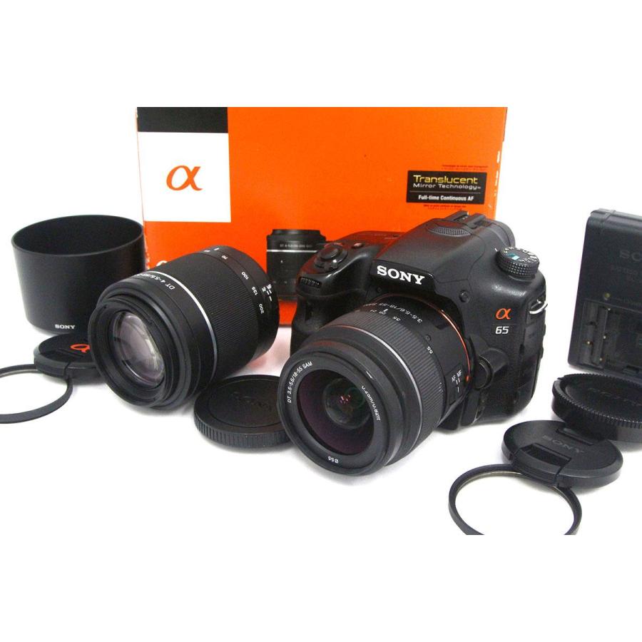 ソニー α65 ダブルズームレンズセット（バッテリー3個・充電器