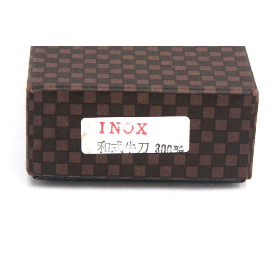 並品｜一竿子忠綱 別打 牛刀 和包丁 300mm INOX 朴柄 外箱付 λA5791