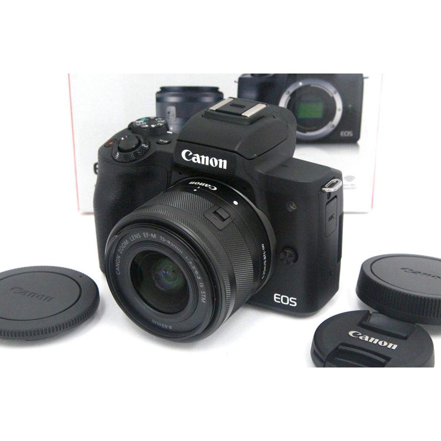 極美品｜キヤノン EOS Kiss M EF-M15-45 IS STM レンズキット ブラック 