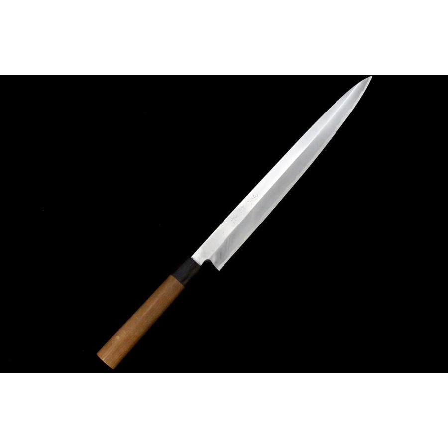 美品｜兼松 柳刃包丁 尺二 霞 安来鋼 朴柄 λA5972-2L1C 【値下げ_1225