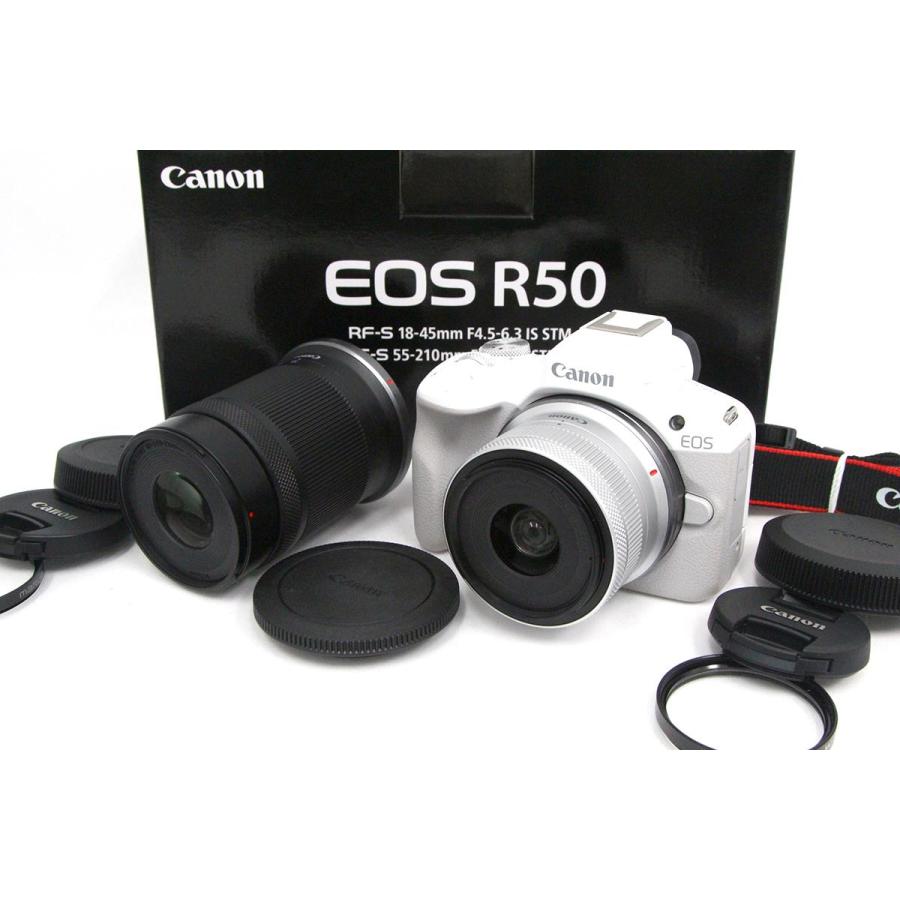 EOS Rシステム 【全額返金保証】美品｜キヤノン R50 ダブルズーム 