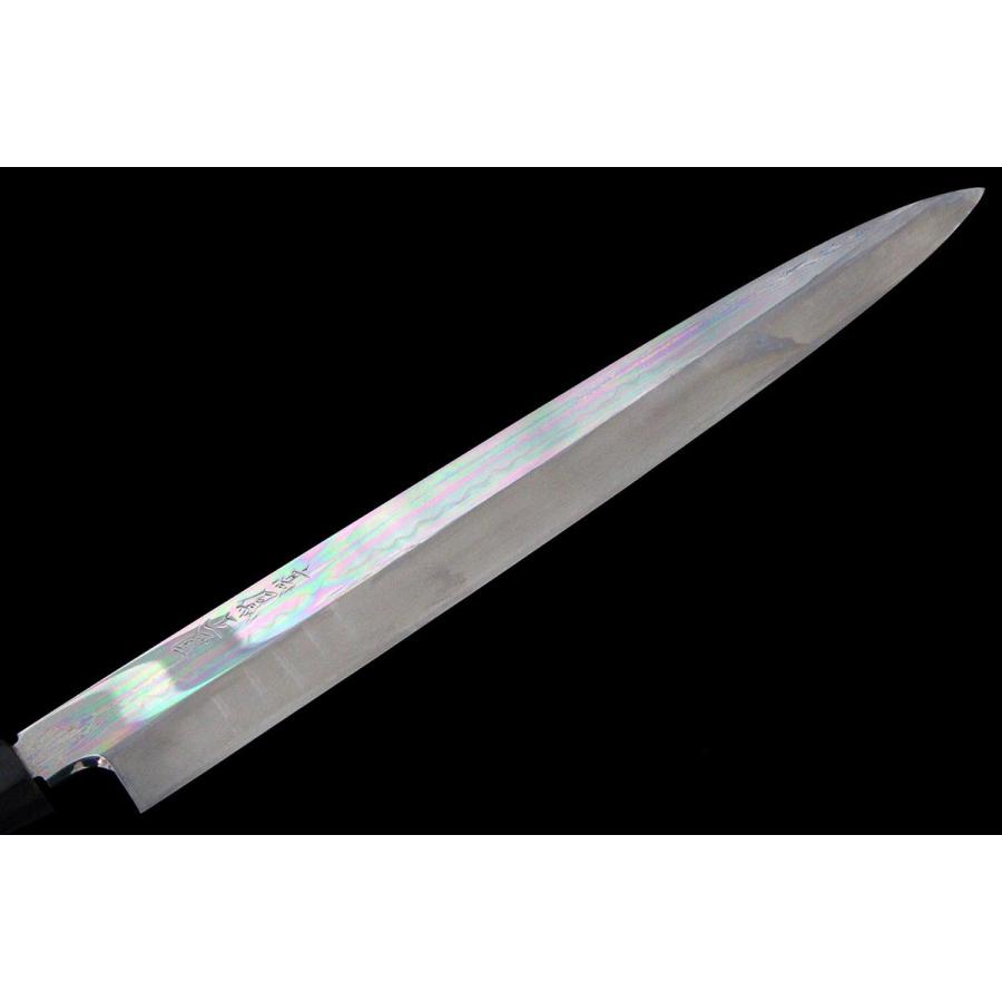 勘所切付　高鳳　黒檀柄　鏡面　銀三　未使用 勘所切付高鳳黒檀柄鏡面銀三未使用