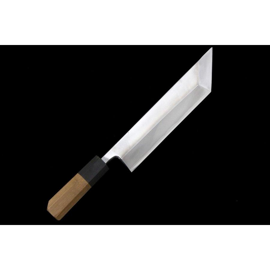 ブランド登録なし 極美品｜無銘 鰻裂包丁 江戸裂 霞 七寸 切刃鏡面 朴 