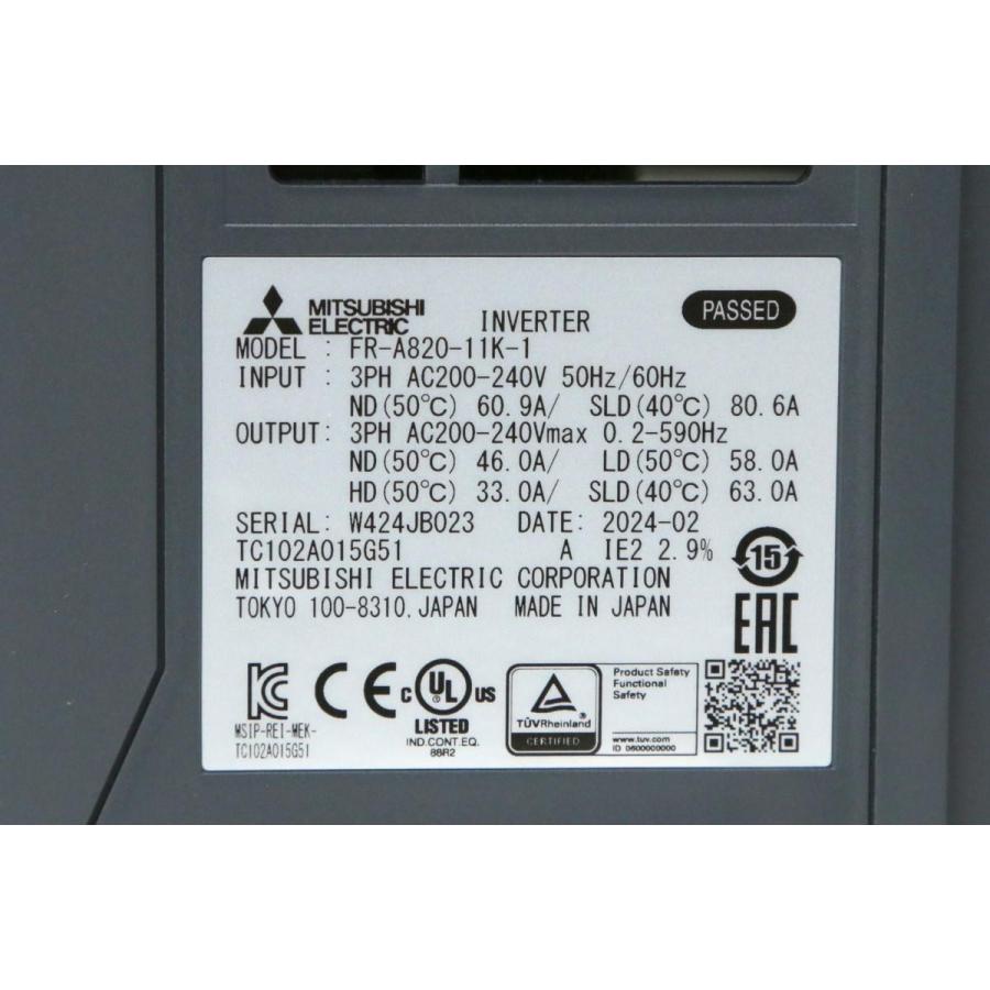 三菱 未使用品|三菱 FR-A820-11K インバータ HA03-H4130-2G 三菱 未使用品|三菱 FR-A820-11K インバータ HA03-H4130-2G