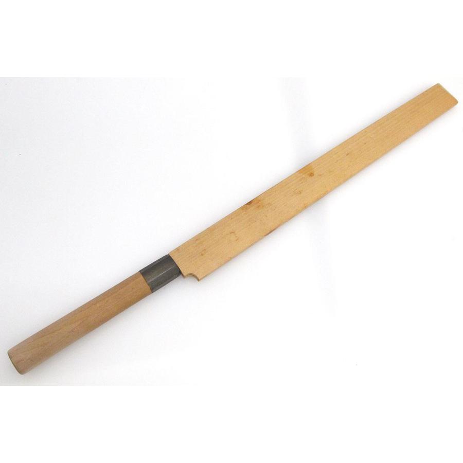 美品｜源國行 蛸引包丁 本焼 尺一 朴柄 白鞘付 KN02-A8285-2L3B