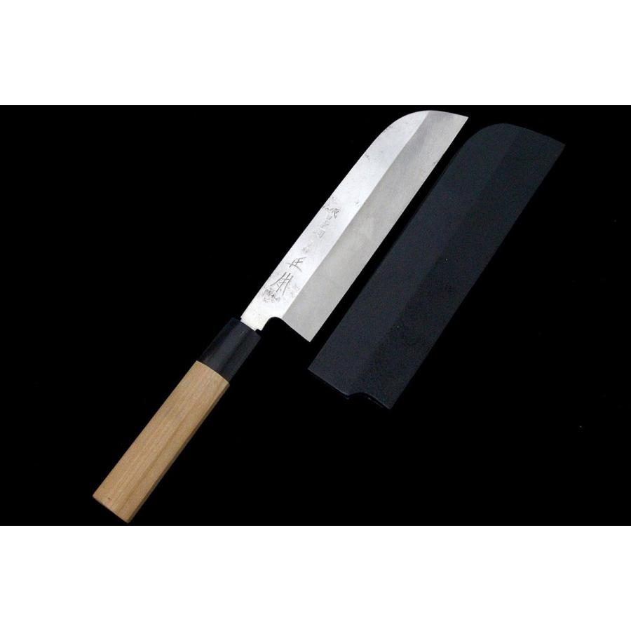 正本総本店 未使用品｜正本総本店 鎌型薄刃包丁 本焼 七寸 純日本鋼 平