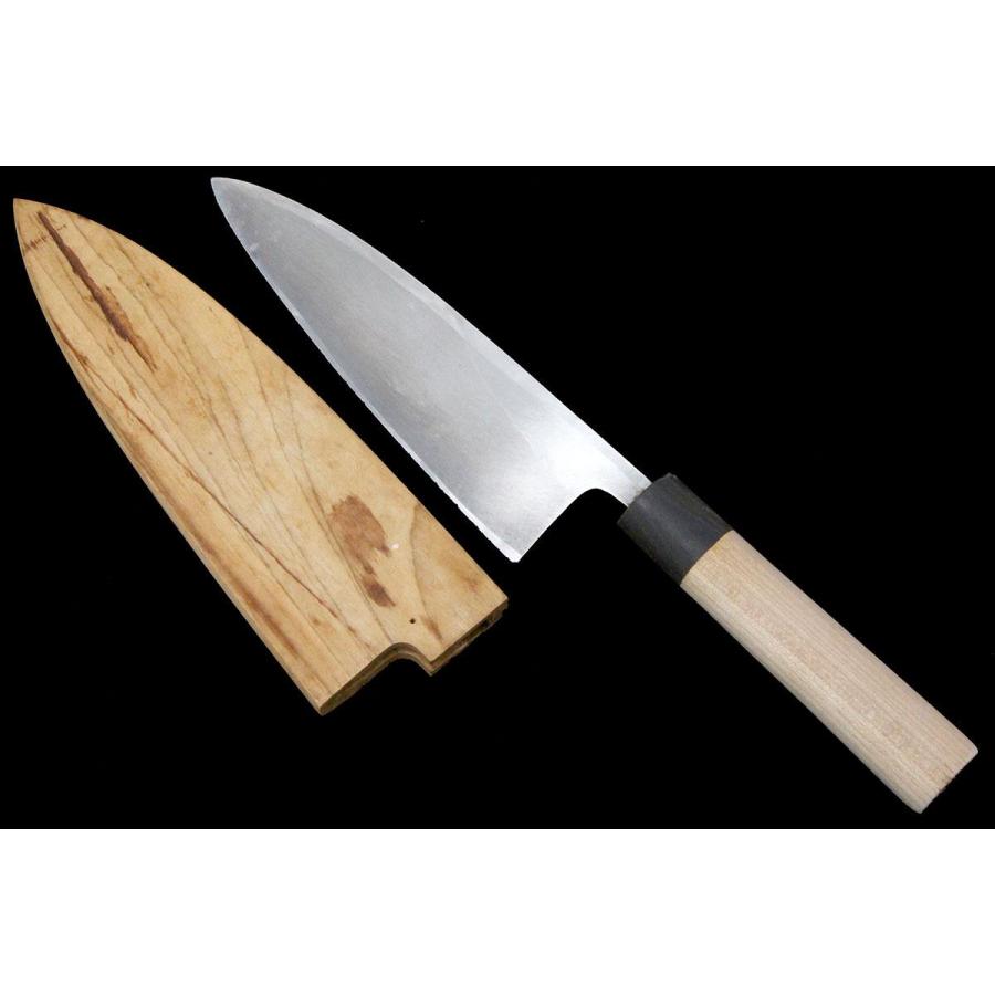 正本総本店 並品｜正本総本店 出刃包丁 霞 六寸 朴柄 白鞘付 KN02