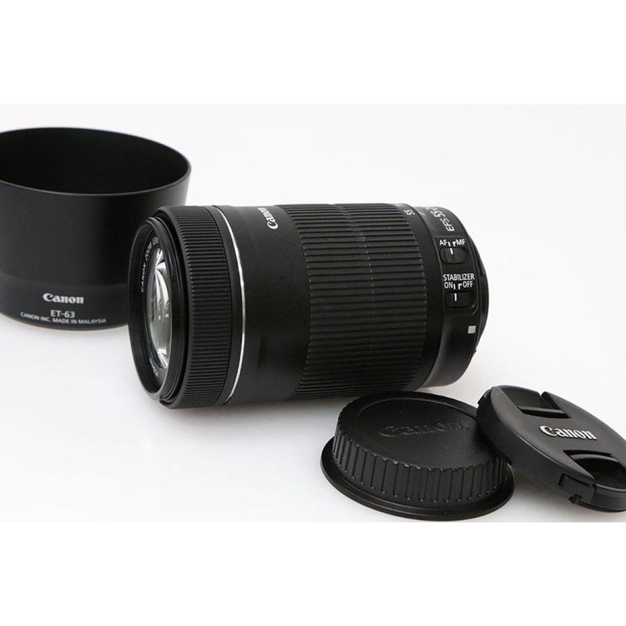 EF-S 【全額返金保証】並品｜キヤノン EF-S55-250mm F4-5.6 IS STM