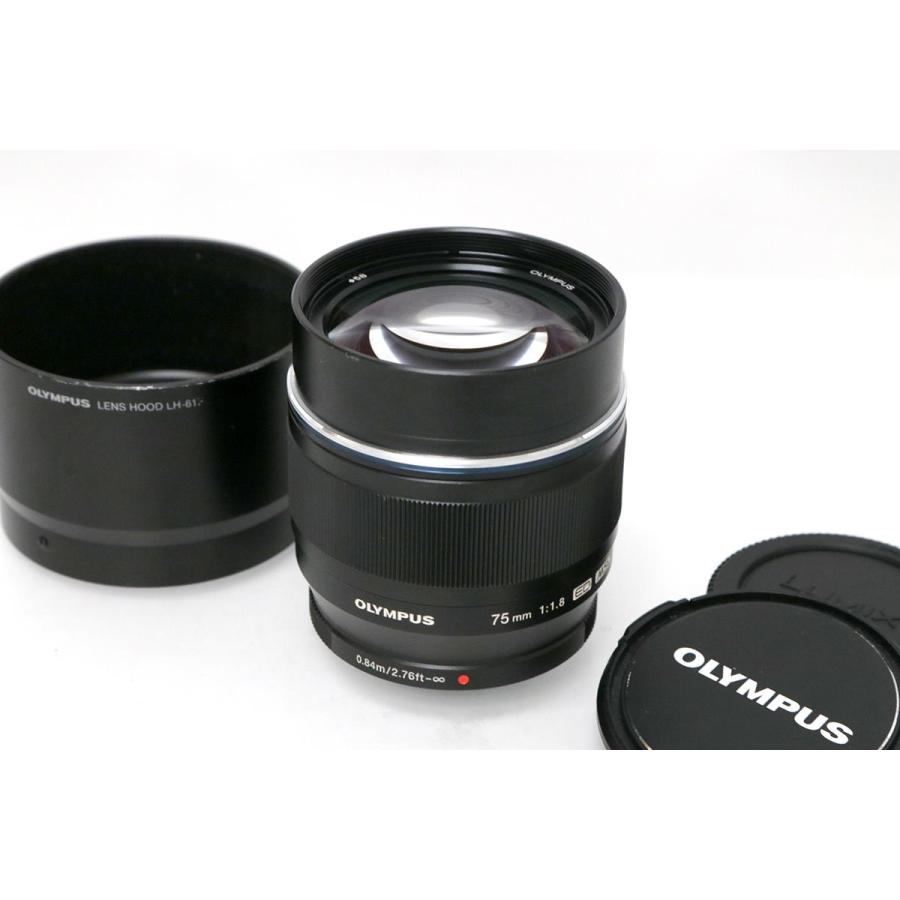 並品｜オリンパス M.ZUIKO DIGITAL ED 75mm F1.8 ブラック CA01-M2384  