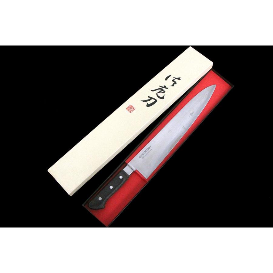 美品｜佑成 牛刀 300mm 440鋼 モリブデン鋼 鍔付き柄 箱付 KN02-A9389